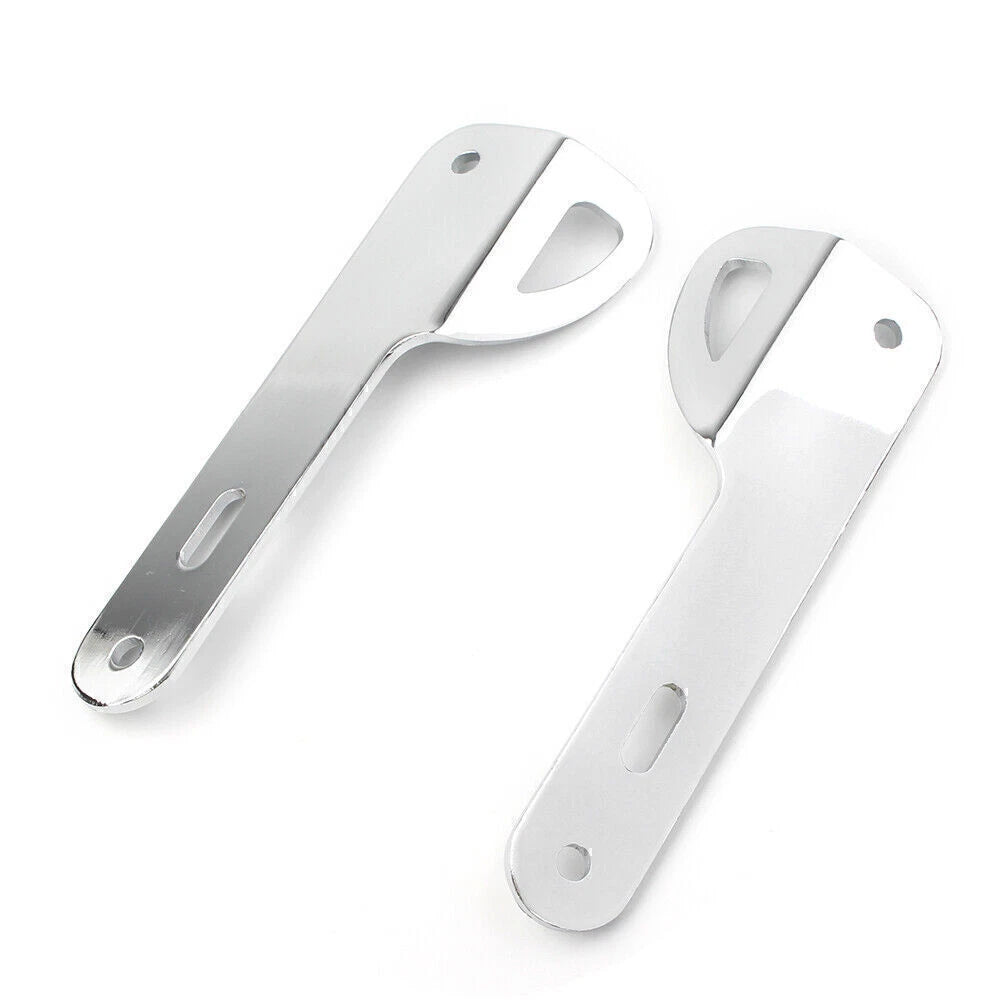 Chrome Trailer Hook Tie-Down Brackets for Harley Touring