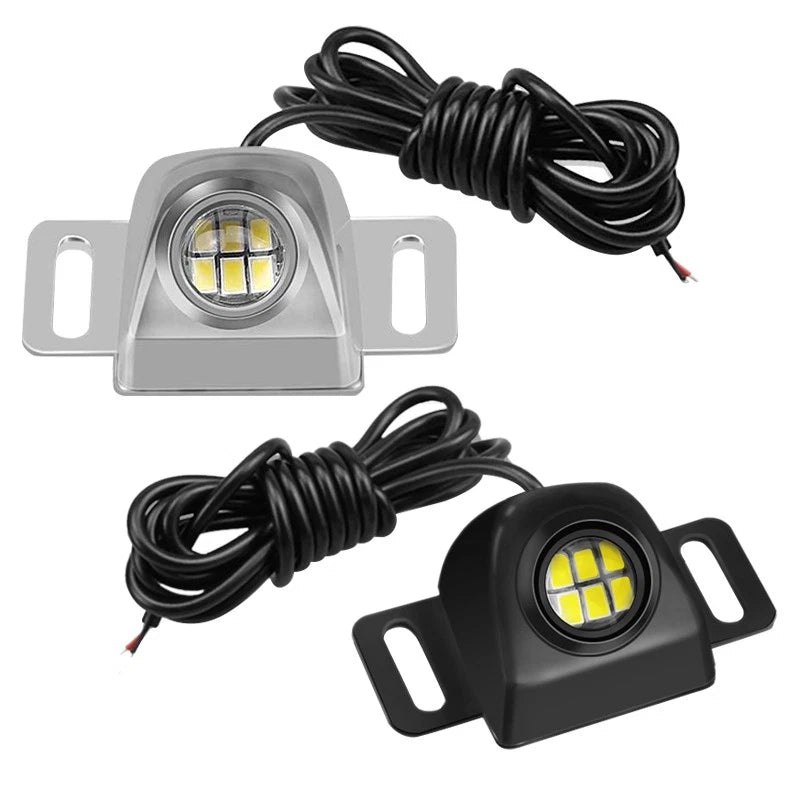 1x White LED Auxiliary Brake Reversing Lights for Universal Taillight Lamp