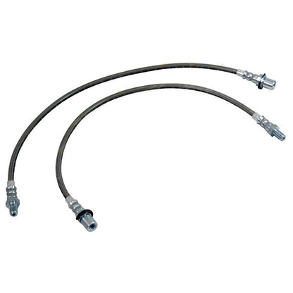 2 x Braided Extended Brake Lines Hose for Toyota 80 Series (1989–1998)