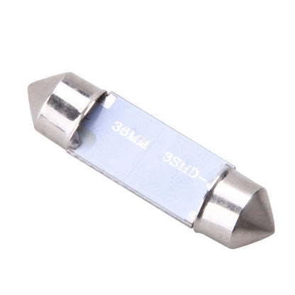 12 x 5050 36mm SMD Car Interior Dome LED Light Bulbs for Universal ()