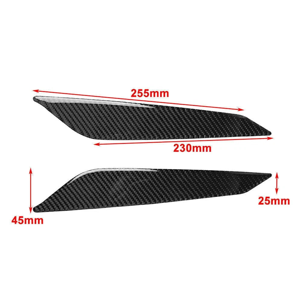2 x Carbon Fiber Gear Shift Side Panel Covers for Audi A4 (2017-2020)