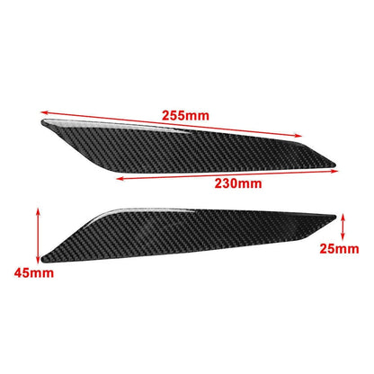 2 x Carbon Fiber Gear Shift Side Panel Covers for Audi A4 (2017-2020)