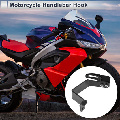 Square Aluminum Alloy Motorcycle Hanging Hook / 125mm / Black