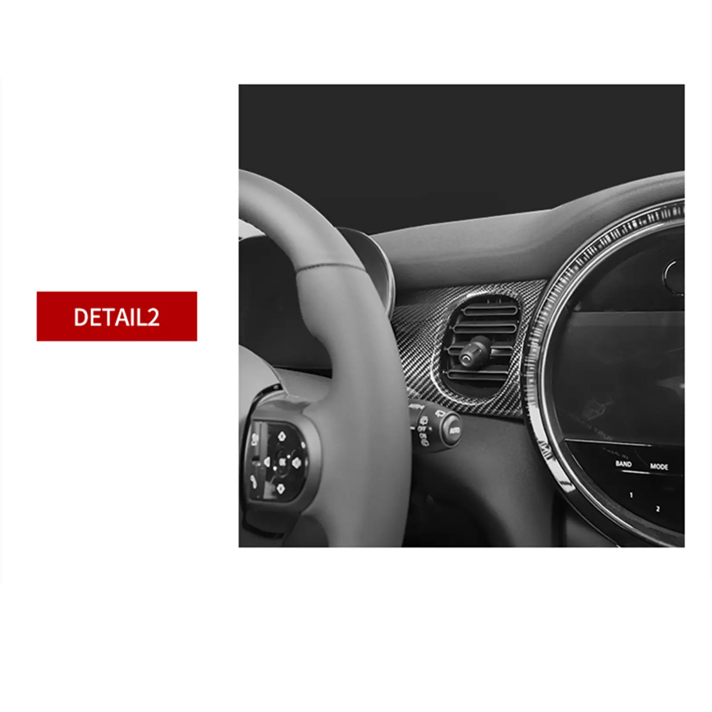 Carbon Fiber Instrument Panel Trim for Mini Cooper F55 F56 F57 (2019-2022)