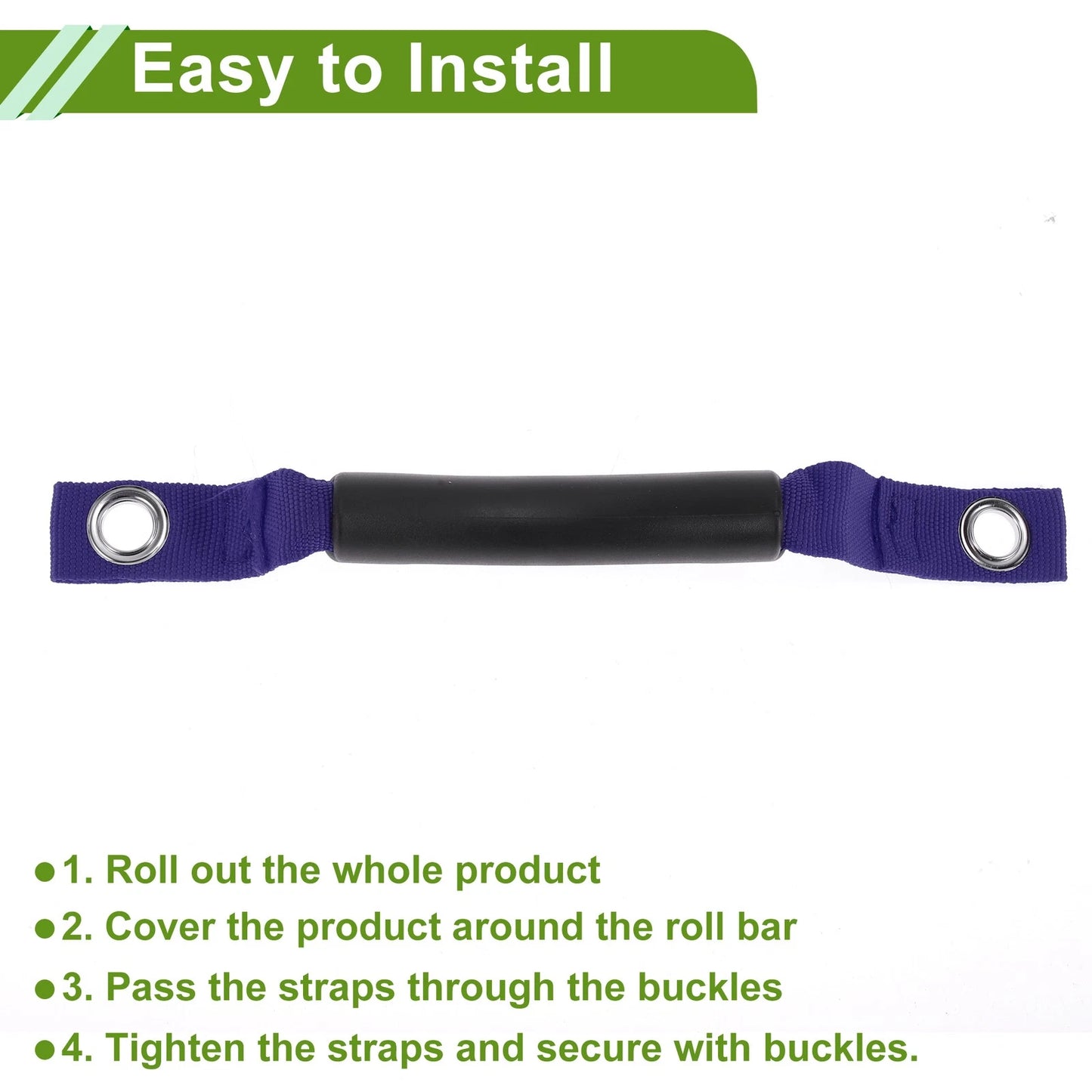 Roll Bar Grab Handles for Jeep Wrangler (2018-2025) Black Blue