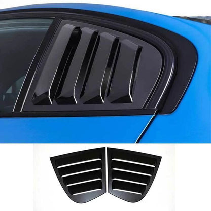 2 x Glossy Black Side Window Louvers for BMW 3 Series (2012-2019)