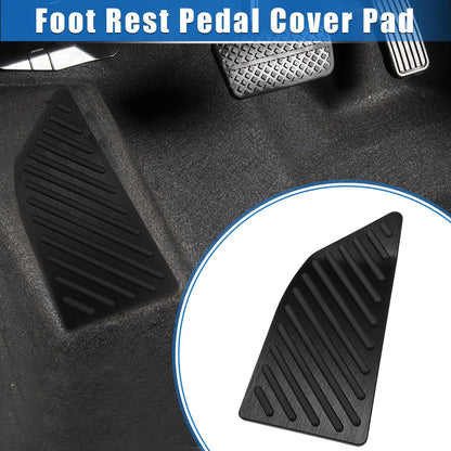 Aluminum Alloy Black Foot Rest Pedal Cover for Toyota Corolla (2019-2020)