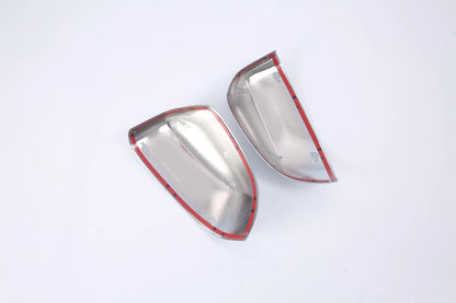 ABS Chrome Side Rearview Mirror Lid Frame Cover Trim for BMW X3 2018-2024