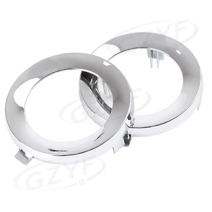 Front Fog Light Lamp Cover Trim Ring for Subaru Forester (2009-2013) Chrome