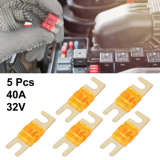 5pcs 40A AFS Mini ANL Fuses for Car, Truck, Motorcycle, Boat, Audio CD