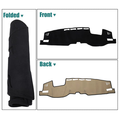 Car Dashboard Cover Black Suede Non-Slip Mat for Toyota Harrier (2020)