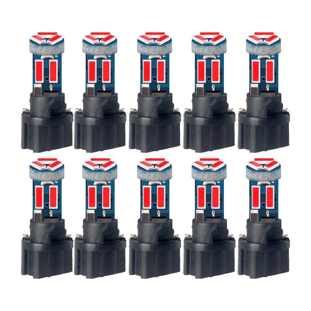 20 x T5 LED Dashboard Gauge Light Bulb & Socket for Car Instrument Panel (2017-2018)