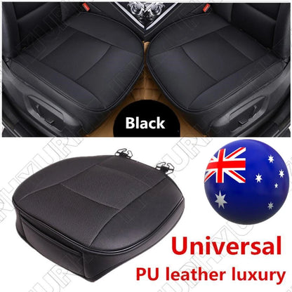 Black Luxury PU Leather Car Seat Cover Protector for AU Models