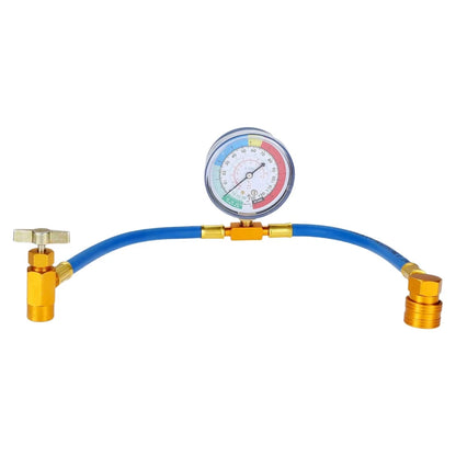 R134a AC Recharge Hose with Gauge for HVAC System