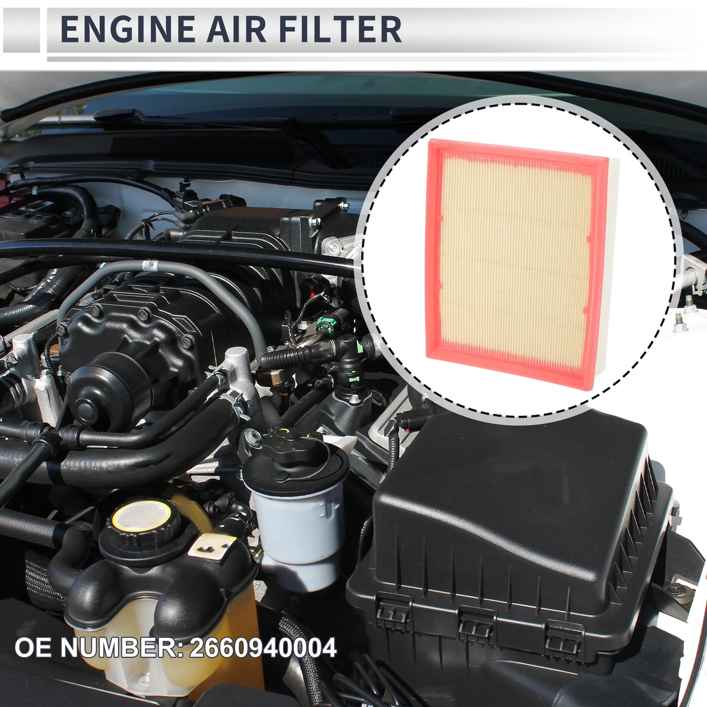Car Engine Air Filter for MERCEDES-BENZ A-CLASS (2004-2012) - 1 x Filter
