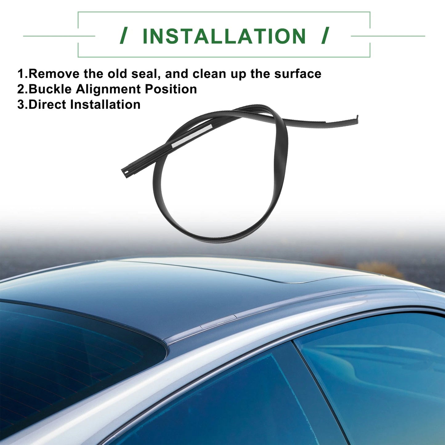 Roof Sealing Strip Sunroof Trim for Toyota Tundra Crewmax (2007-2021)