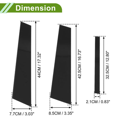 6 Pcs Black Door Pillar Window Trim for BMW 3-Series (2006-2011)