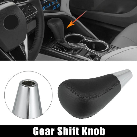 Gear Shift Knob Black Faux Leather for Toyota/Lexus