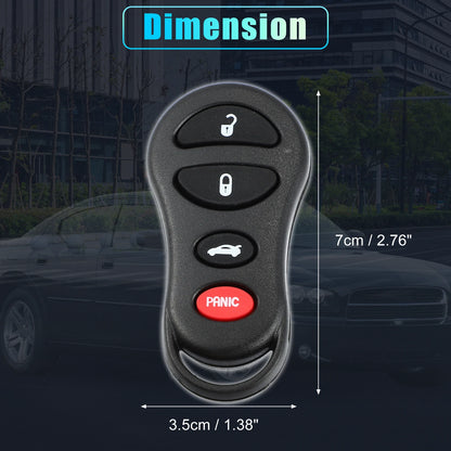 Keyless Entry Remote Key Shell Cover for Jeep & Dodge (2007-2023)