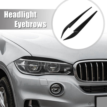 Headlight Eye Lid Cover for BMW X5 X6 (2014-2020) - Black Decoration Stickers