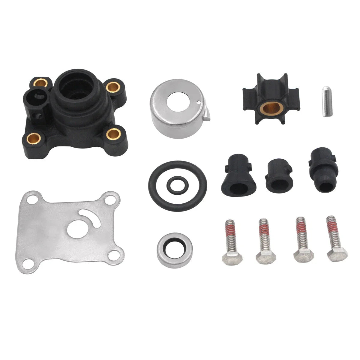 Water Pump Impeller Kit for Johnson Evinrude 9.9 15 HP (1974-2006)