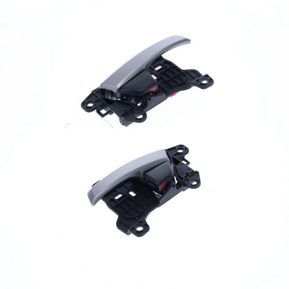 4pcs Silver Inner Door Handle, Black Base for Hyundai Elantra (2012-2016)
