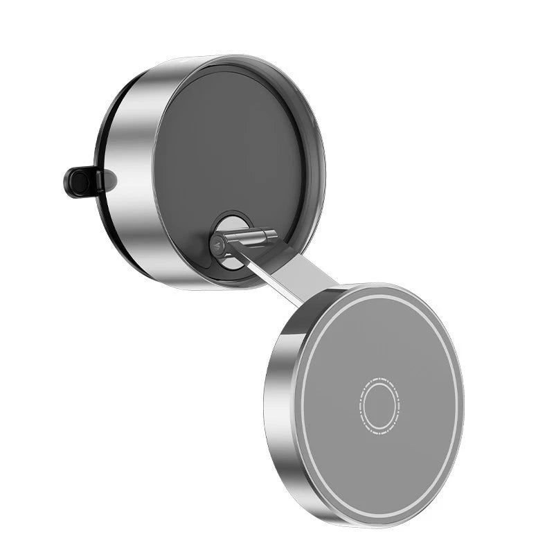 Collapsible Rotary Lift Stand for Smartphones with Powerful Vacuum Suction