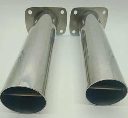 15° Fishing Rod Holder x 2 Stainless Steel Flush Mount for Various Boats