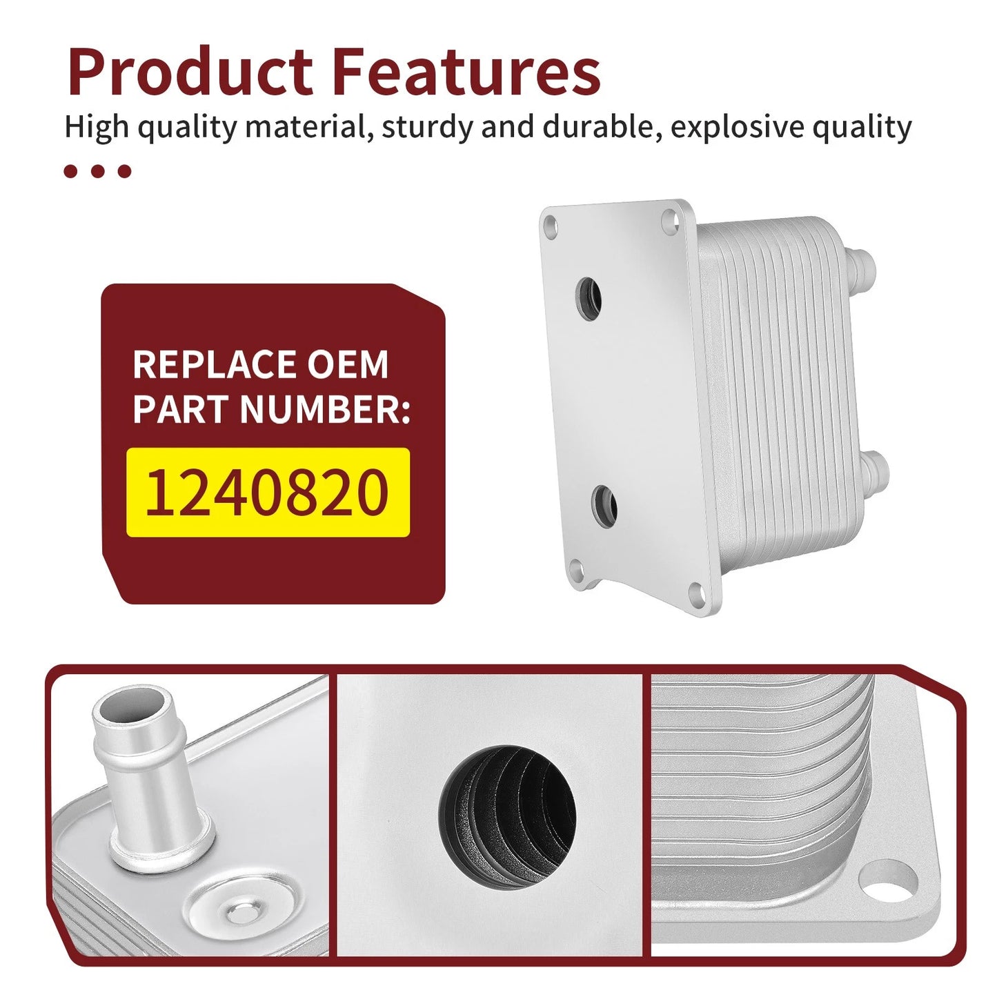Oil to Water Cooler 4x for Polaris RZR Xpedition 1000 XP Turbo S (2019–2023)