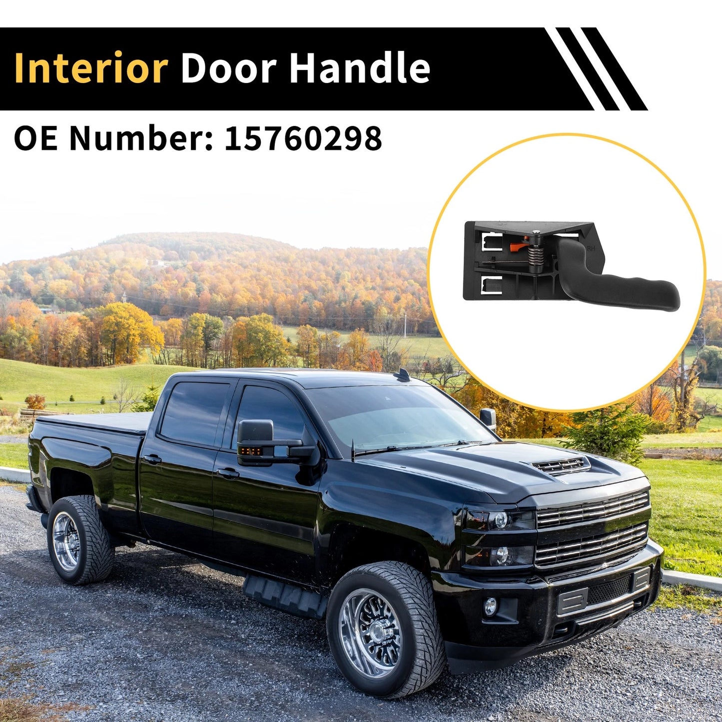 Right Interior Door Handle for Chevrolet Silverado 2500