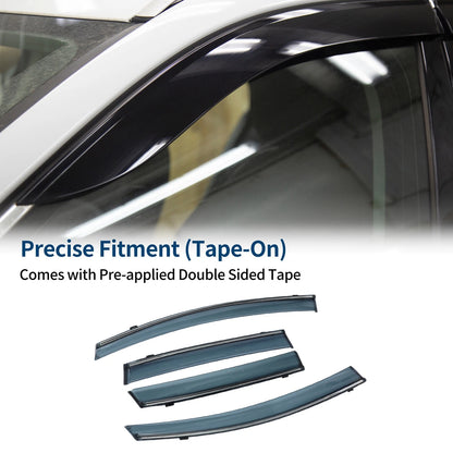Car Window Deflectors for Honda Fit Side Window Vent Visors (2009-2014)