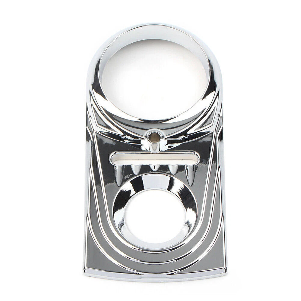 Dash Panel Insert Cover for Harley Dyna Wide Glide & Softail Chrome (93-17)