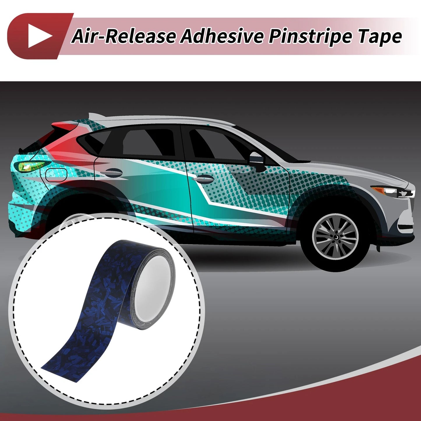 Pinstripe Tape 30mmx8.5m for Car Motorcycle and Boat Matte Blue