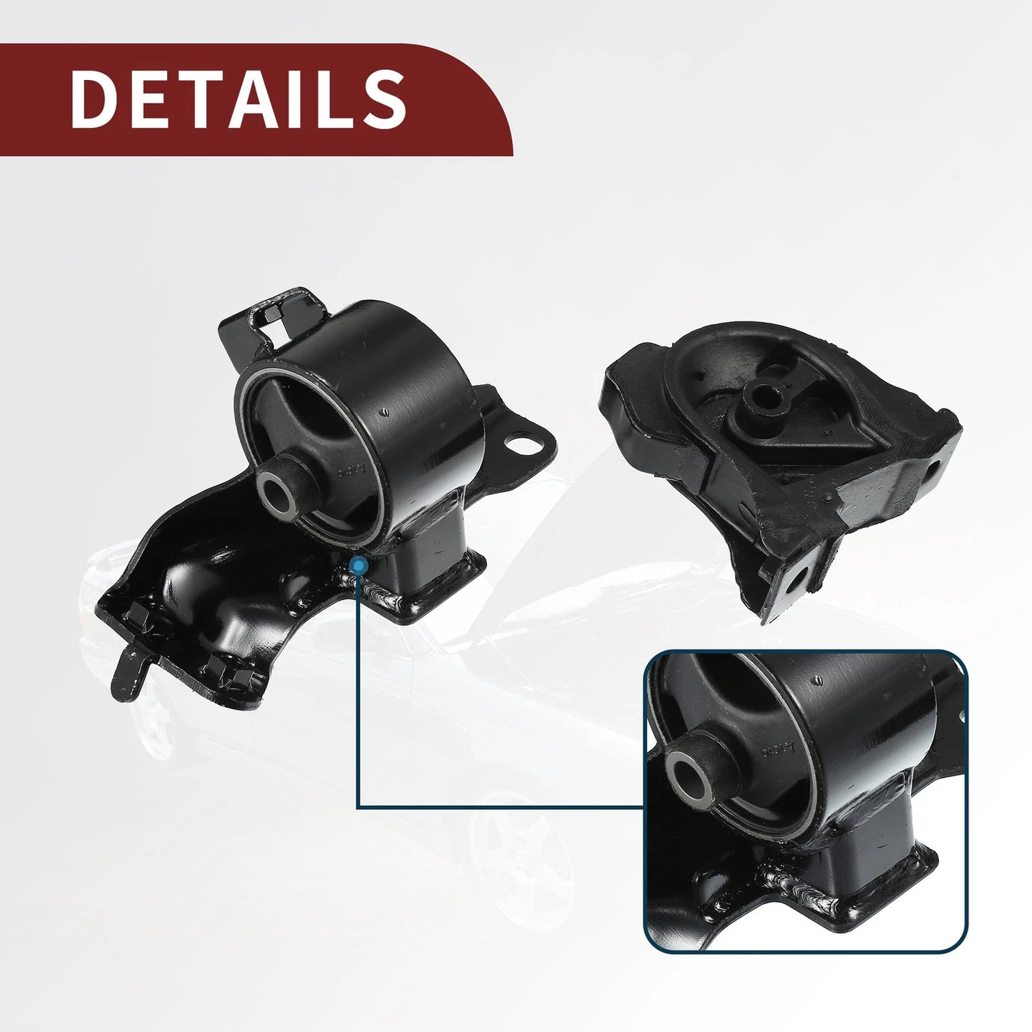 Engine Mount Set for Toyota Corolla L4 1.6L (1993-1997)