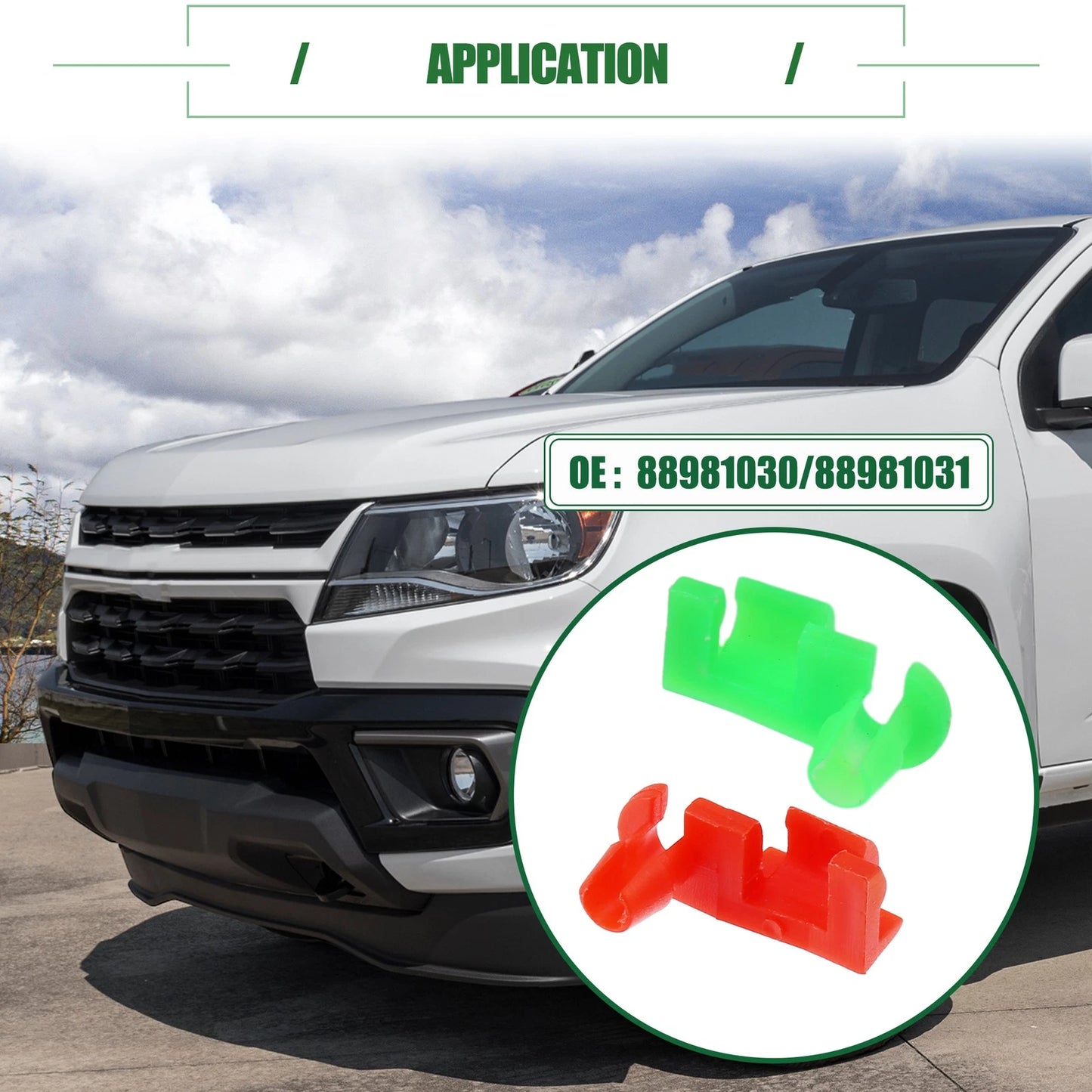 Tailgate Handle Rod Clips for Chevrolet Silverado 20 pairs (1999-2009)