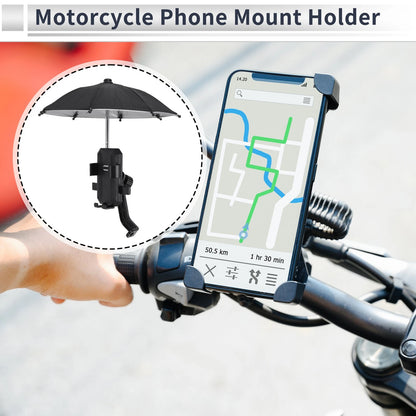 Motorcycle Phone Mount Holder 4.7-7.2" Phones for Rearview Mirror Mount