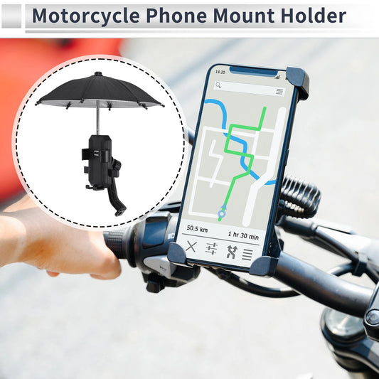 Motorcycle Phone Mount Holder 4.7-7.2" Phones for Rearview Mirror Mount