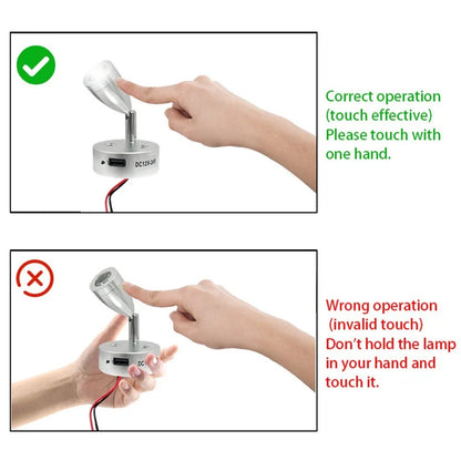 12V Flexible Adjustment Lamp for Boats/Campervans - Lighting Solutions