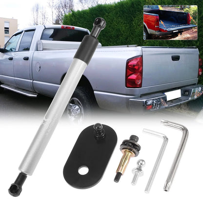 Gas Spring Tailgate Lift Support Silver Tone Set for Dodge Ram