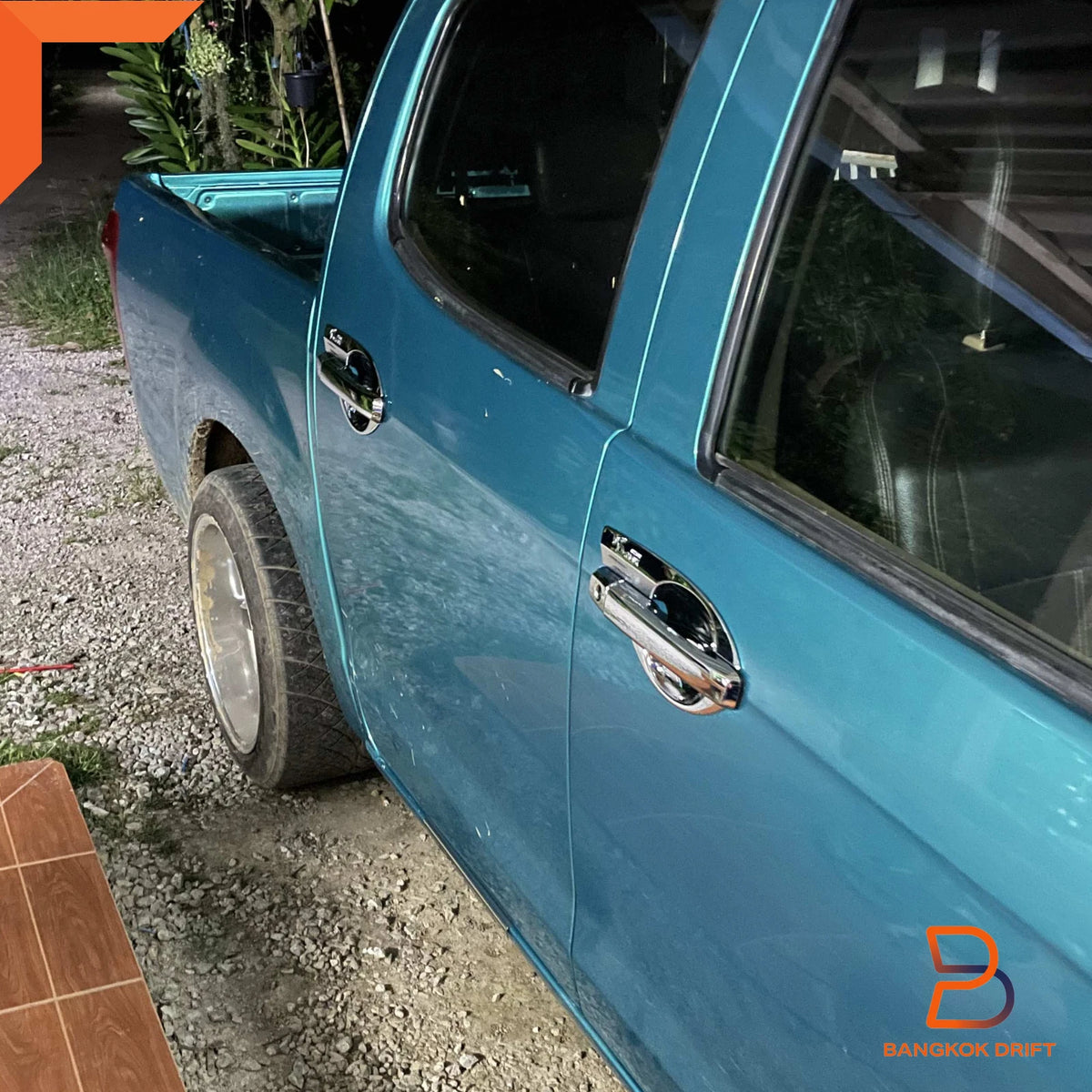 Chrome 4 Door Handle Cover Insert Bowl Trim for Isuzu D-Max Ute (2012-2019)