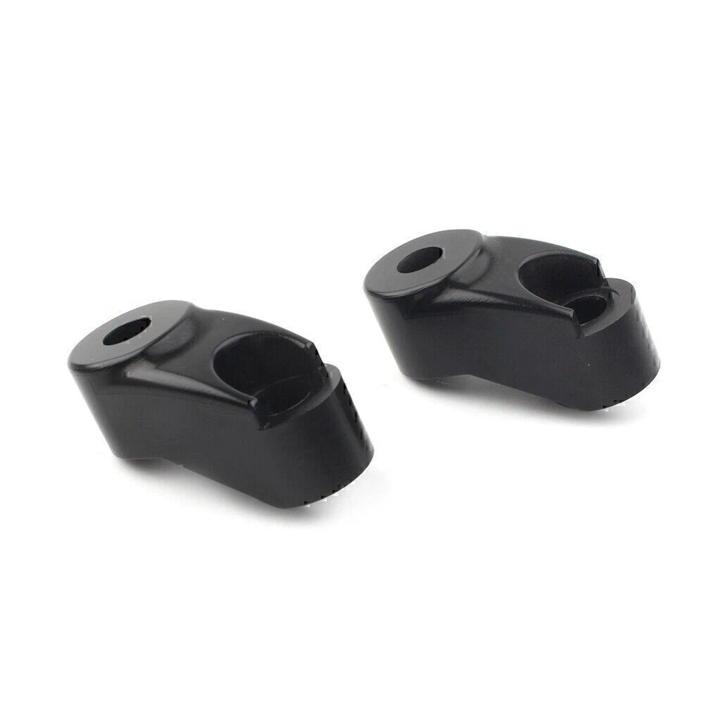 Black Front Turn Signal Mount Bracket for Harley Dyna 39mm 49mm