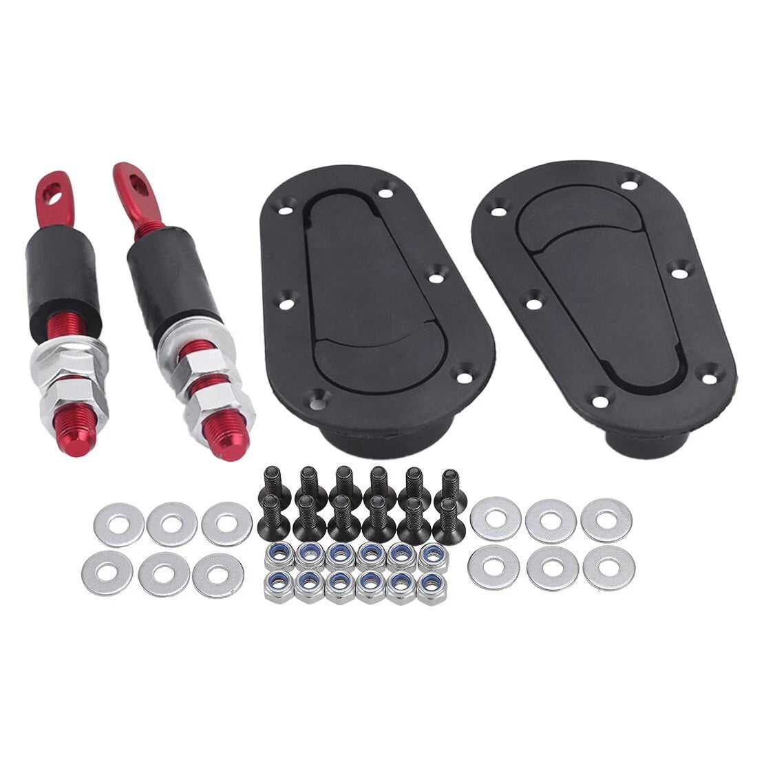 Racing Car Bonnet Flush Mount Hood Latch Pin No Key Locking Hot s