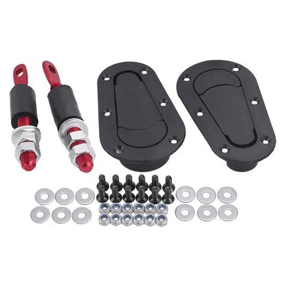 Racing Car Bonnet Flush Mount Hood Latch Pin No Key Locking Hot s