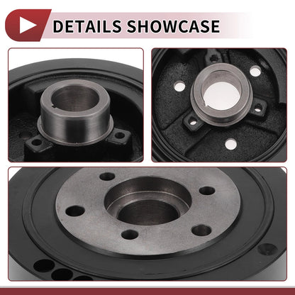 Harmonic Balancer Crankshaft Pulley for Chevrolet C2500 (1991-1993)