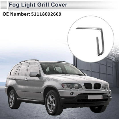 1 Pc Front Left Fog Light Grill for BMW X5 (2019-2023)
