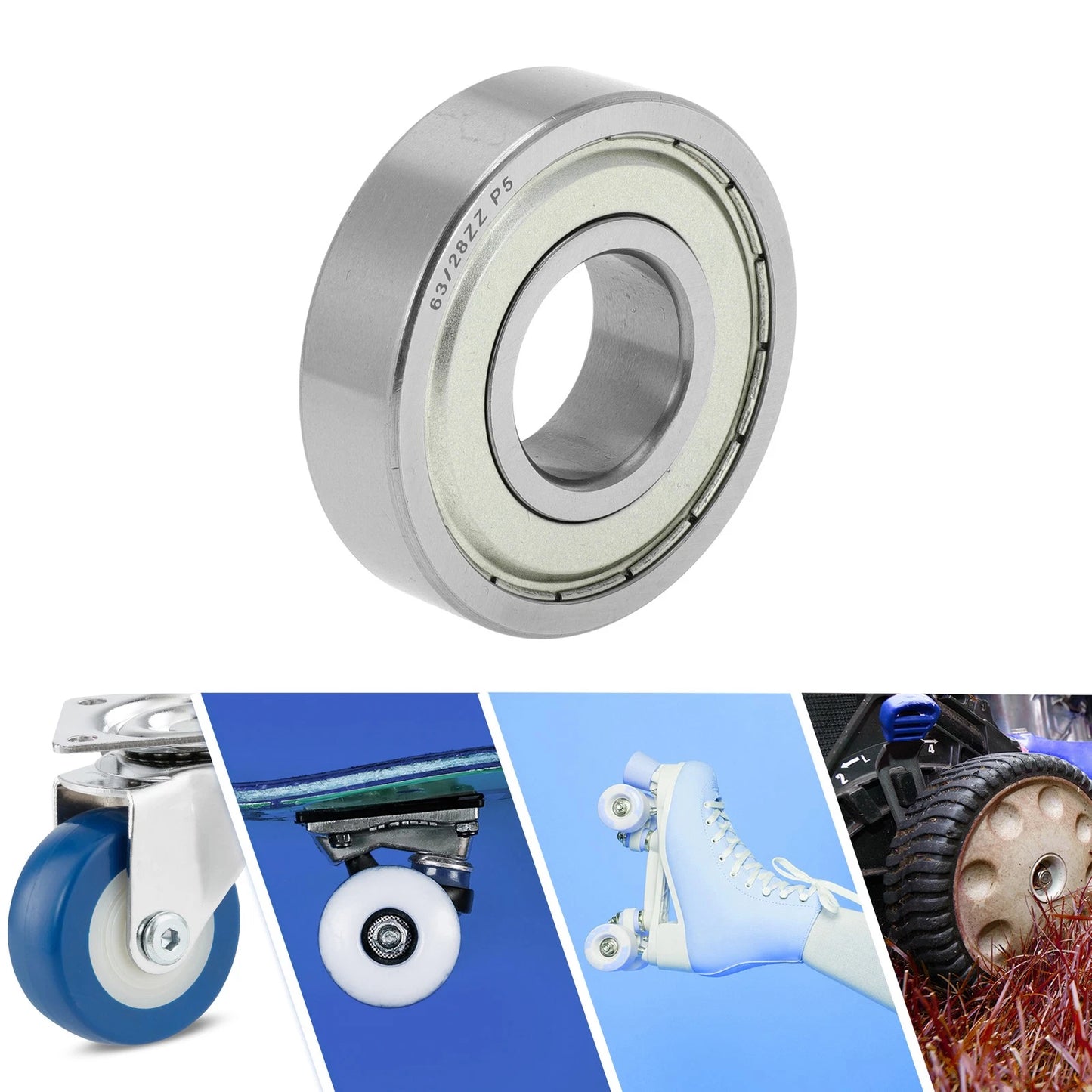 28x68x18mm Deep Groove Ball Bearings P5 for Scooter Skateboard Wheel