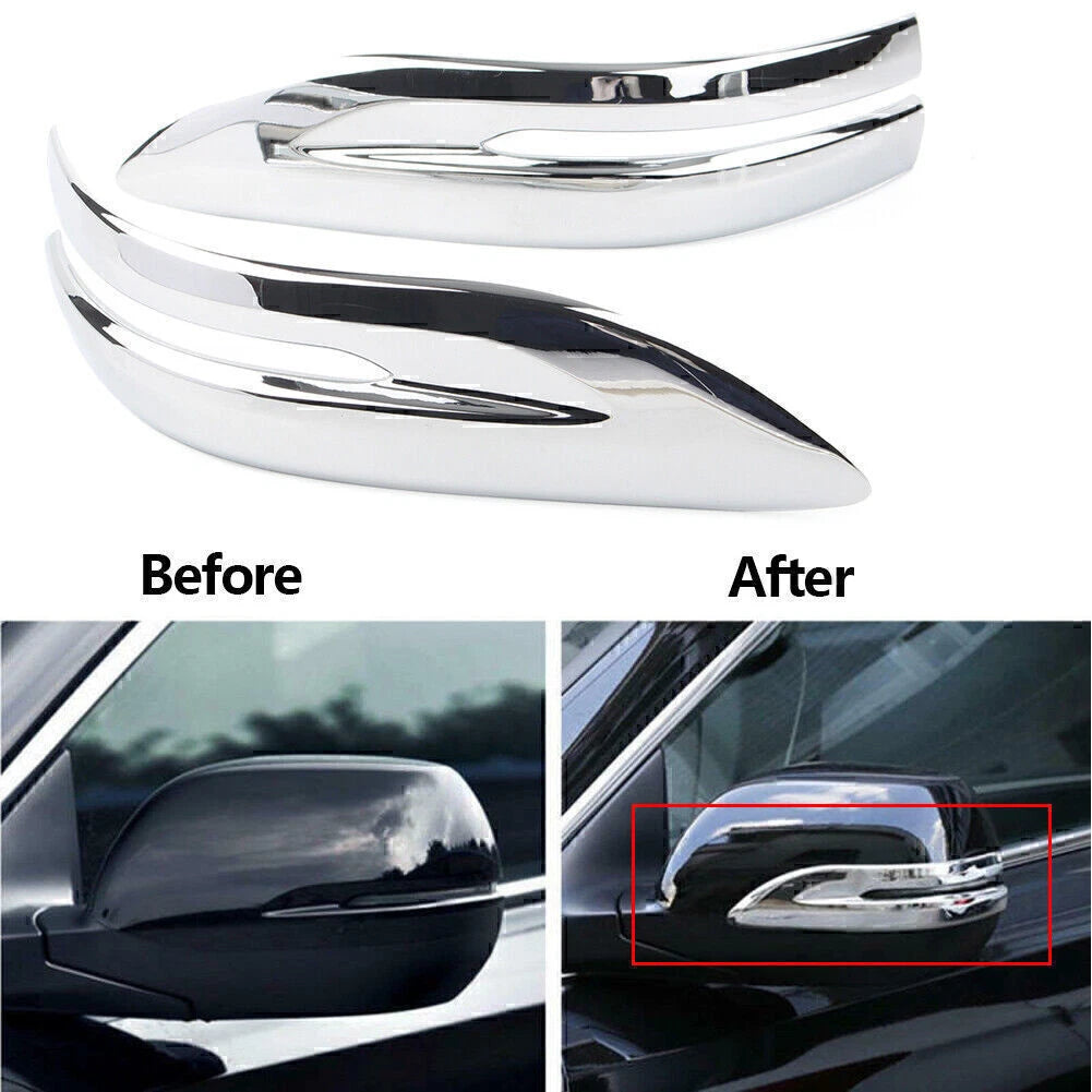 Side Rearview Mirror Cover Trim for Honda CR-V 2012-2021 2 x Chrome