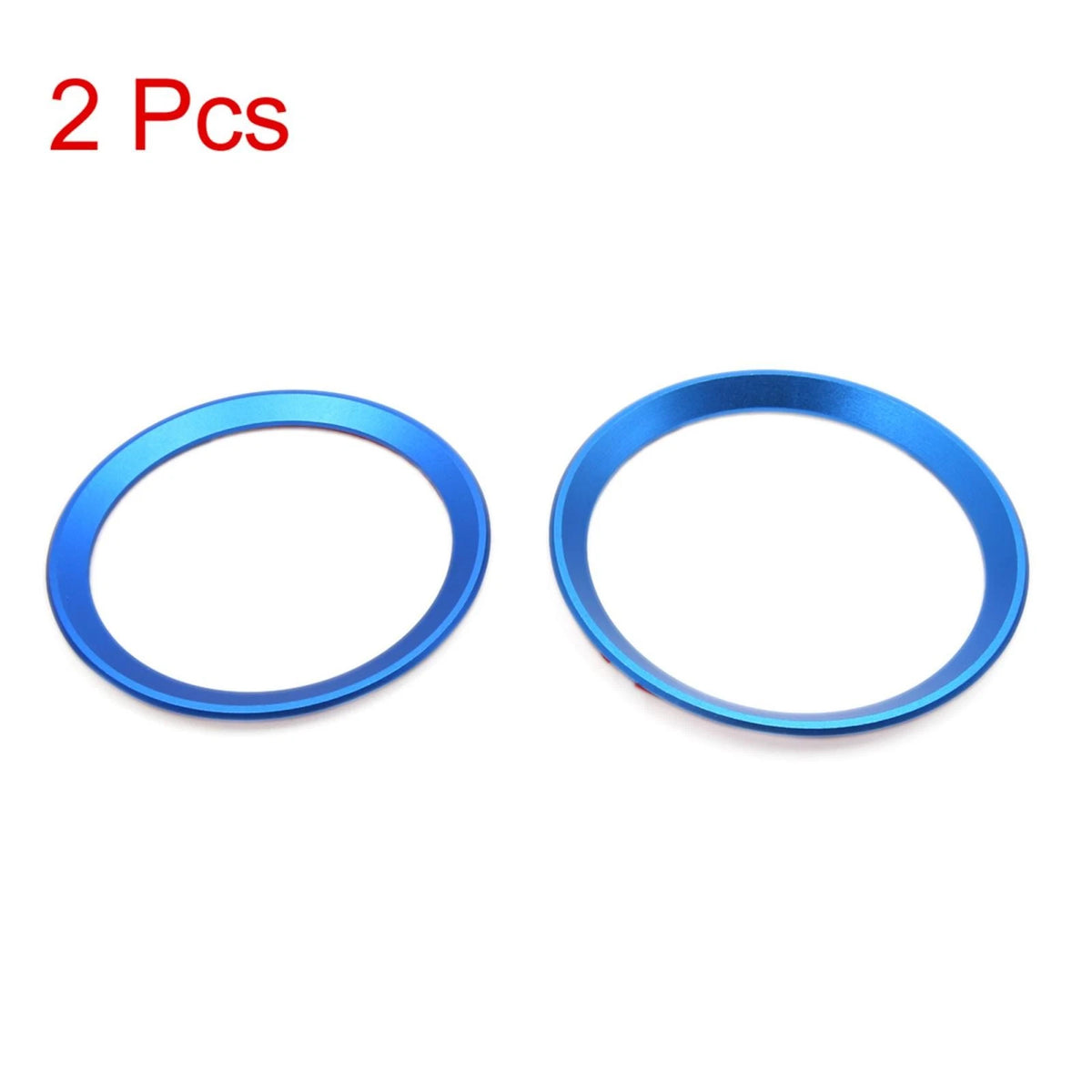 Front & Rear Emblem Ring Cover Trim Hood Logo Ring for BMW 3 Series Blue