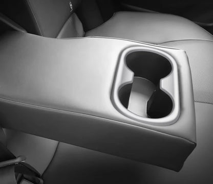 ABS Matte Rear Water Cup Holder Frame Cover Trim for 2023-2024 Toyota Prius