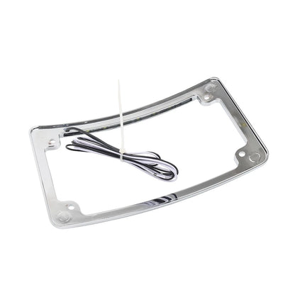 Rear License Plate Frame Bracket with Light for Harley Touring Glide